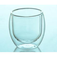 New Pyrex Glass Round Clear Double Wall Glass Coffee Cup